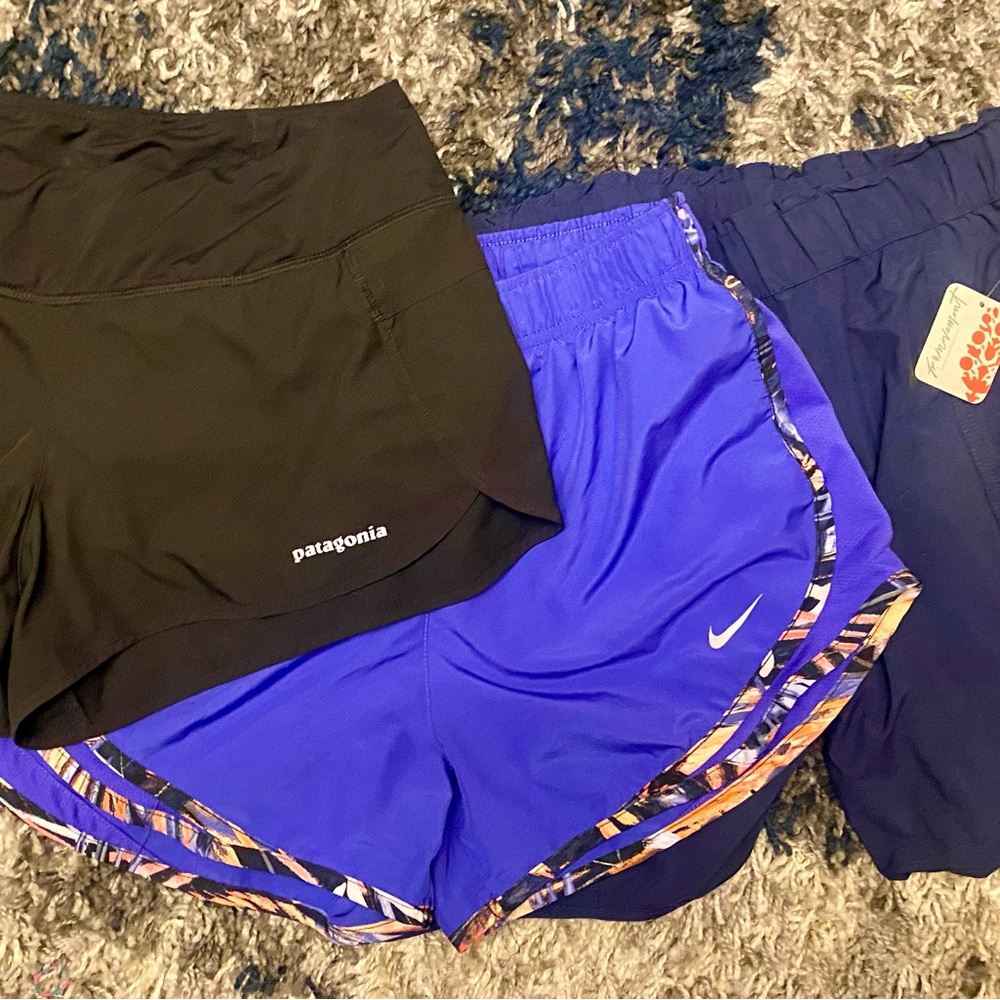 Patagonia, Free People, Nike bundle(3) shorts, women Sm